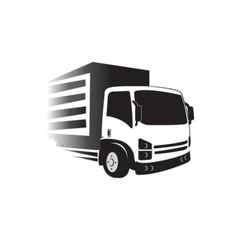 truck icon logo vector design template