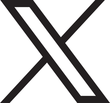 Social Media X Logo Black and White PNG