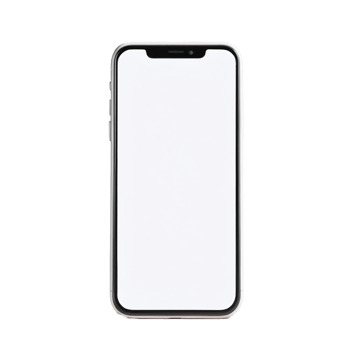 Smart phone on isolated background png