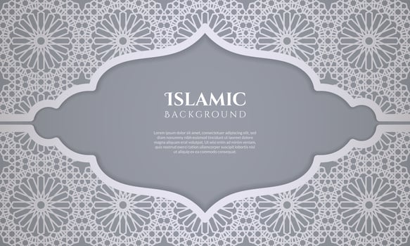 Arabic islamic elegant with arabic pattern and decorative arch frame. - Vector. vector