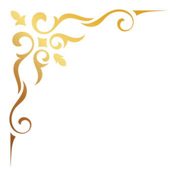 Gold vintage baroque corner ornament retro pattern antique style acanthus. Decorative design filigree calligraphy. You can use for wedding decoration of greeting card and laser cutting. png