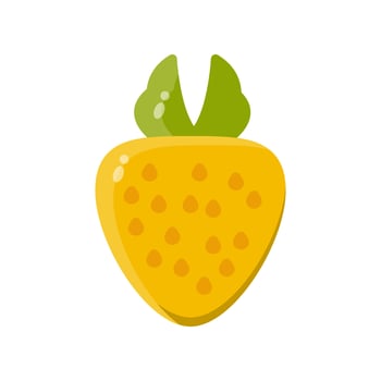 Strawberry icon vector or logo illustration style