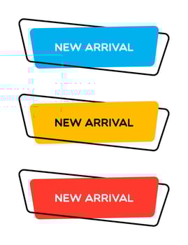 Flat Trendy New Arrival E-Commerce Banner vector