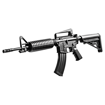 AI generated Weapon isolated on transparent background png