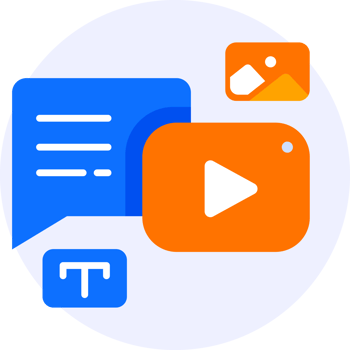 video content marketing modern icon illustration png