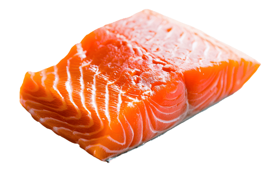 AI generated fresh salmon PNG