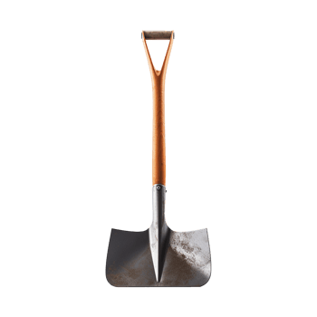 AI generated A shovel is leaning isolated on transparent background png