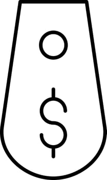 Tag Line Icon vector