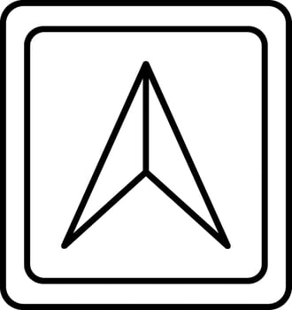 Cursor Line Icon vector
