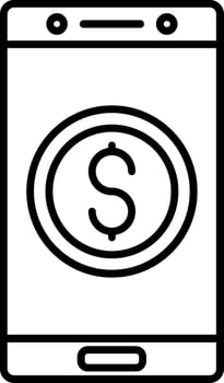 Currency Line Icon vector
