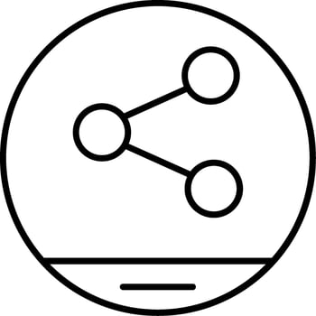 Share Line Icon vector