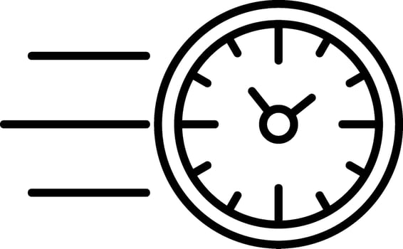 Fast Time Line Icon vector