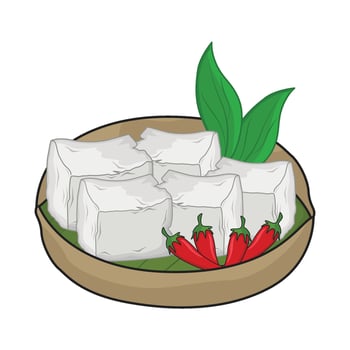 illustration of tofu vector