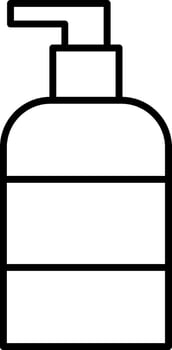 Liquid Soap Line Icon vector