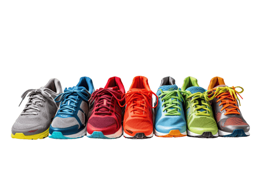 AI generated Exercise Sneakers On Transparent Background png
