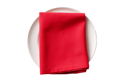 Cloth Napkin Design On Transparent Background png
