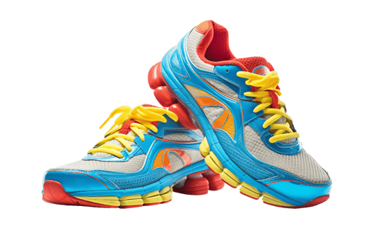AI generated Running Shoes On Transparent Background png