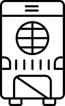 Dehumidifier Line Icon vector