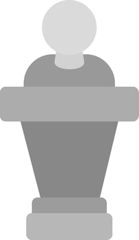 Politician Creative Icon Design vector