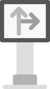 Traffic Sign Creative Icon Design vector