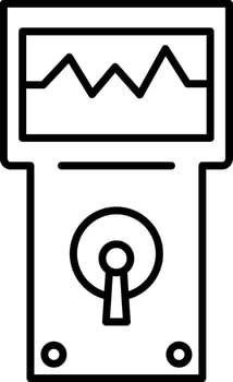 Analyzer Line Icon vector