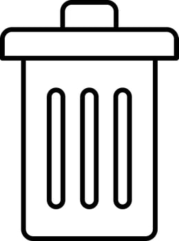 Trash Line Icon vector
