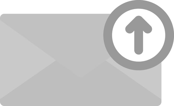 Upload Email Creative Icon Design vector