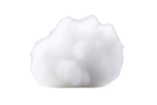 AI generated Wholesome Cotton Macro On Transparent Background png