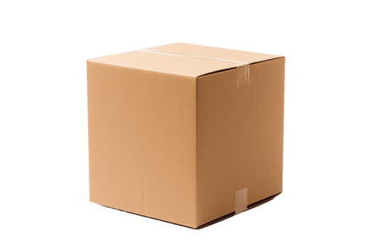 AI generated Cardboard Box On Transparent Background png