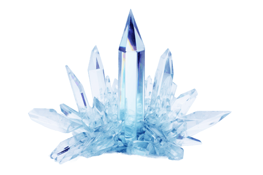 AI generated Ice Crystal On Transparent Background png