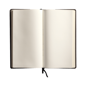 AI generated Open blank notebook isolated on transparent background png