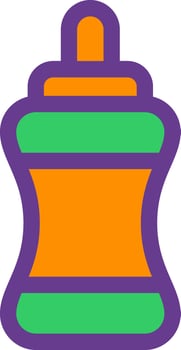 Water Bottle Creative Icon Design vector