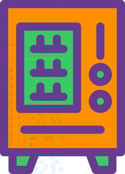 Vending Machine Creative Icon Design vector