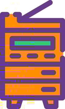 Photocopier Creative Icon Design vector
