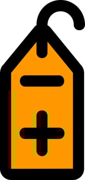 Add tag Line Filled Icon vector