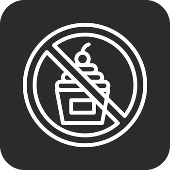 No Sweet Vector Icon