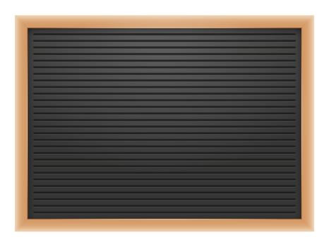 Letter board or blackboard for post menu vector
