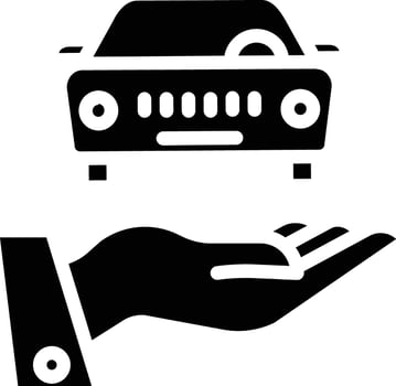 Car care solid and glyph vector illustration