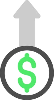 Profit Creative Icon Design vector