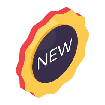 Premium download icon of new coupon vector