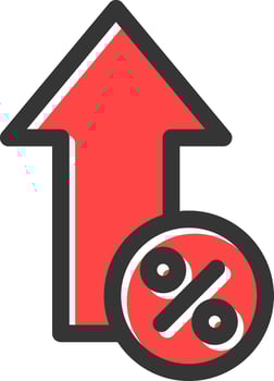 Increase Creative Icon Design vector