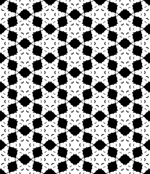 Black seamless abstract pattern. Overlay for background and backdrop. Ornamental design. PNG graphic illustration with transparent background.