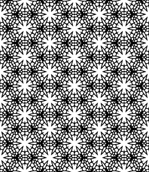 Black seamless abstract pattern. Overlay for background and backdrop. Ornamental design. PNG graphic illustration with transparent background.