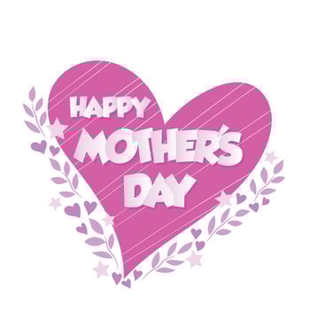 Happy mother's day greeting card. Mother's day greeting background for mommy celebration. vector