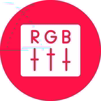 Rgb Creative Icon Design vector