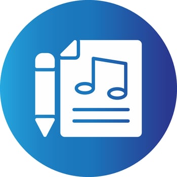Music Score Creative Icon Design vector