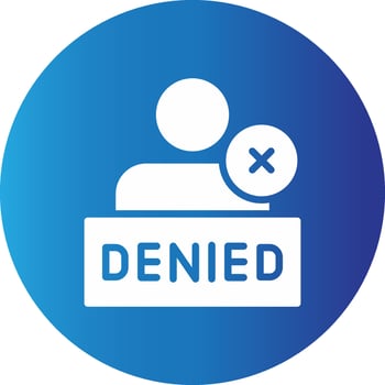 Denied Creative Icon Design vector