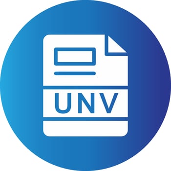 UNV Creative Icon Design vector