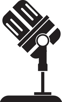 Podcast microphone icon vector element