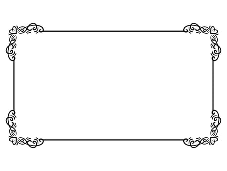 Valentine Day Frame Ornament Background vector